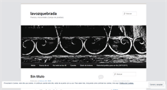 Desktop Screenshot of lavozquebrada.com